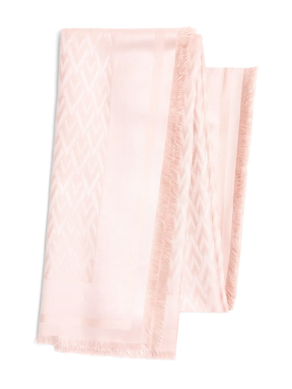 Valentino Patterned-jacquard Scarf In Pink