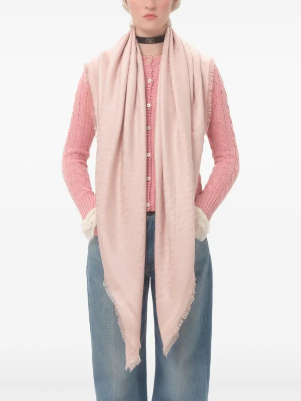 Valentino Garavani トゥッタラ V ショール | ピンク | FARFETCH JP