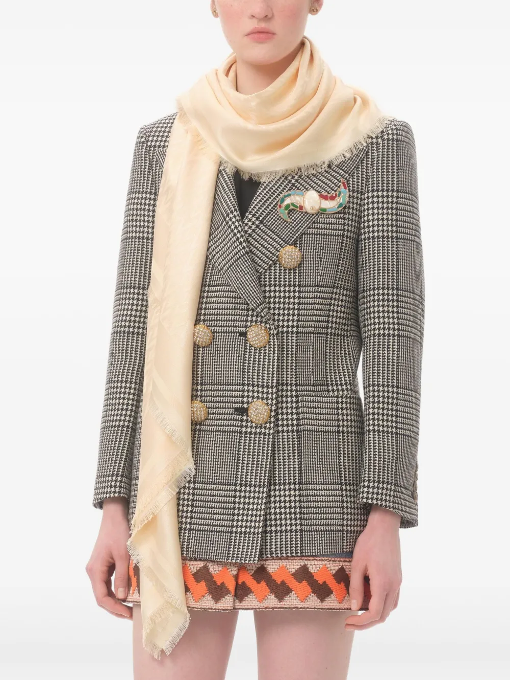 Valentino Garavani Toute La V sjaal Beige