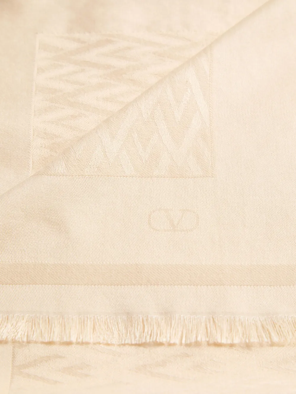 Valentino Garavani Toute La V sjaal Beige