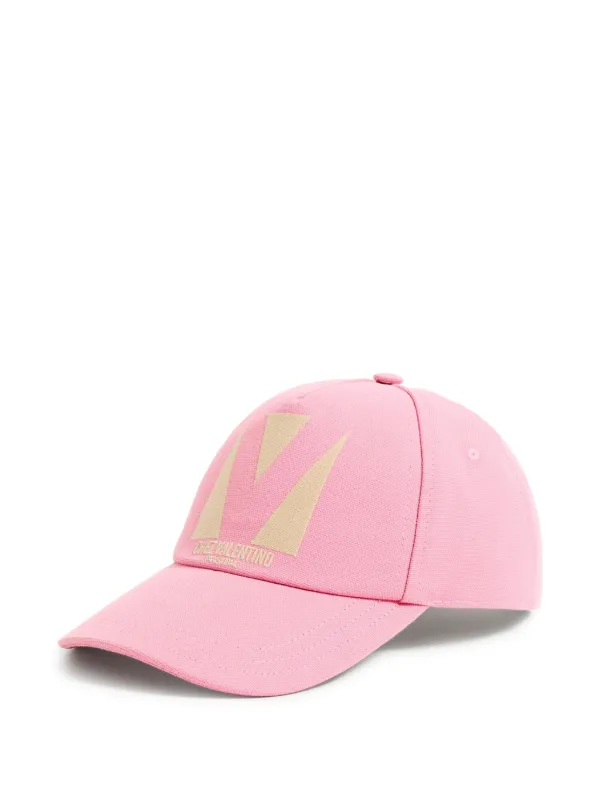 ハット VALENTINO GARAVANI Pink Cotton Baseball Cap Valentino Garavani Chez Baseball Cap | Pink | FARFETCH IN