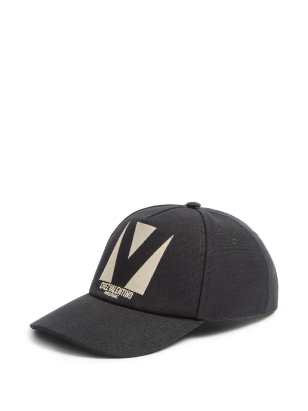 Valentino Garavani Chez Valentino Cotton Baseball Cap With