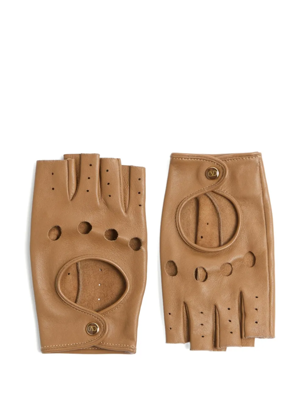 Valentino Garavani Guanti con mezze dita VLogo Signature - Toni neutri