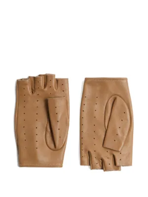 VALENTINO V LOGO SIGNATURE FINGERLESS GLOVES BEIGE サイズ8 箱有 VALENTINO GARAVANI VLOGO leather gloves | NET-A-PORTER
