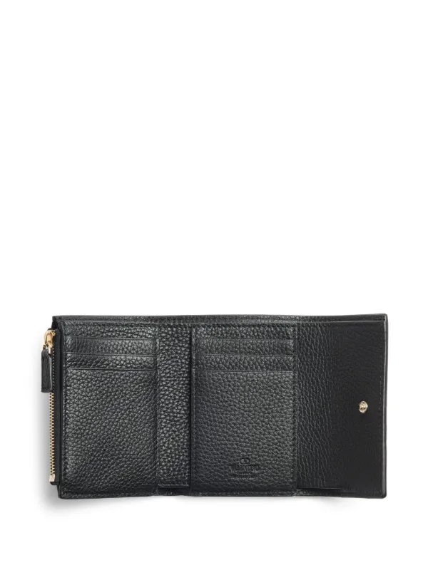 Valentino Garavani ロックスタッズ 三つ折り財布 | ブラック