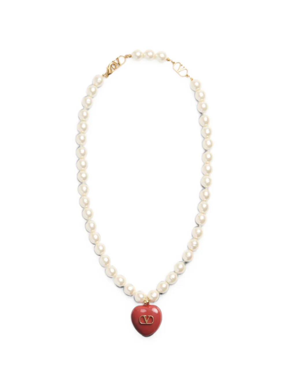 Valentino Garavani Coeur Royal Halskette - Weiß