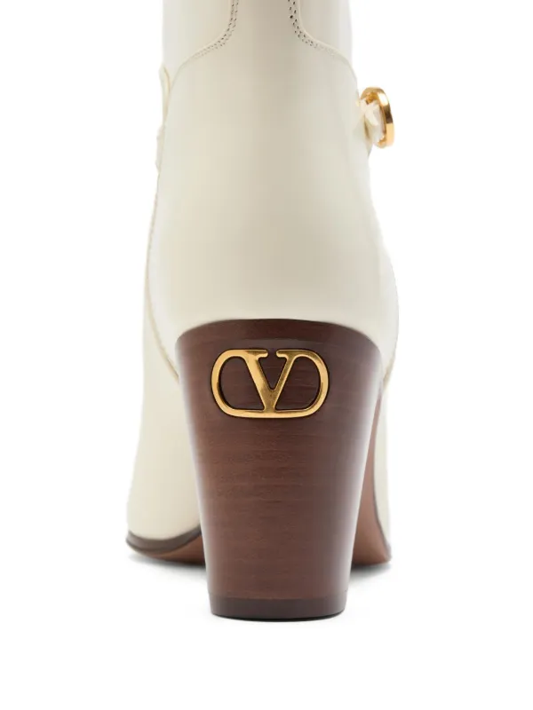 Valentino Garavani 75mm Pattie Leather Boots Neutrals FARFETCH PH