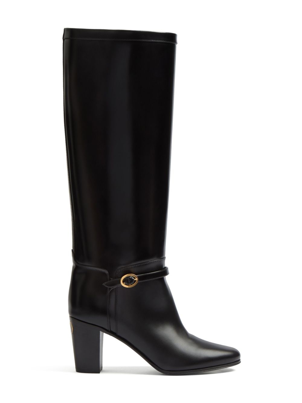 Valentino Garavani 75mm Pattie leather boots Black