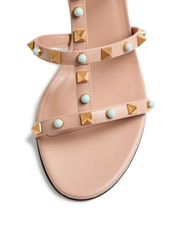 【美品】VALENTINO ロックスタッズ サンダル 60MM ピンク 現行品 Valentino Garavani ロックスタッズ 60mm サンダル | ピンク