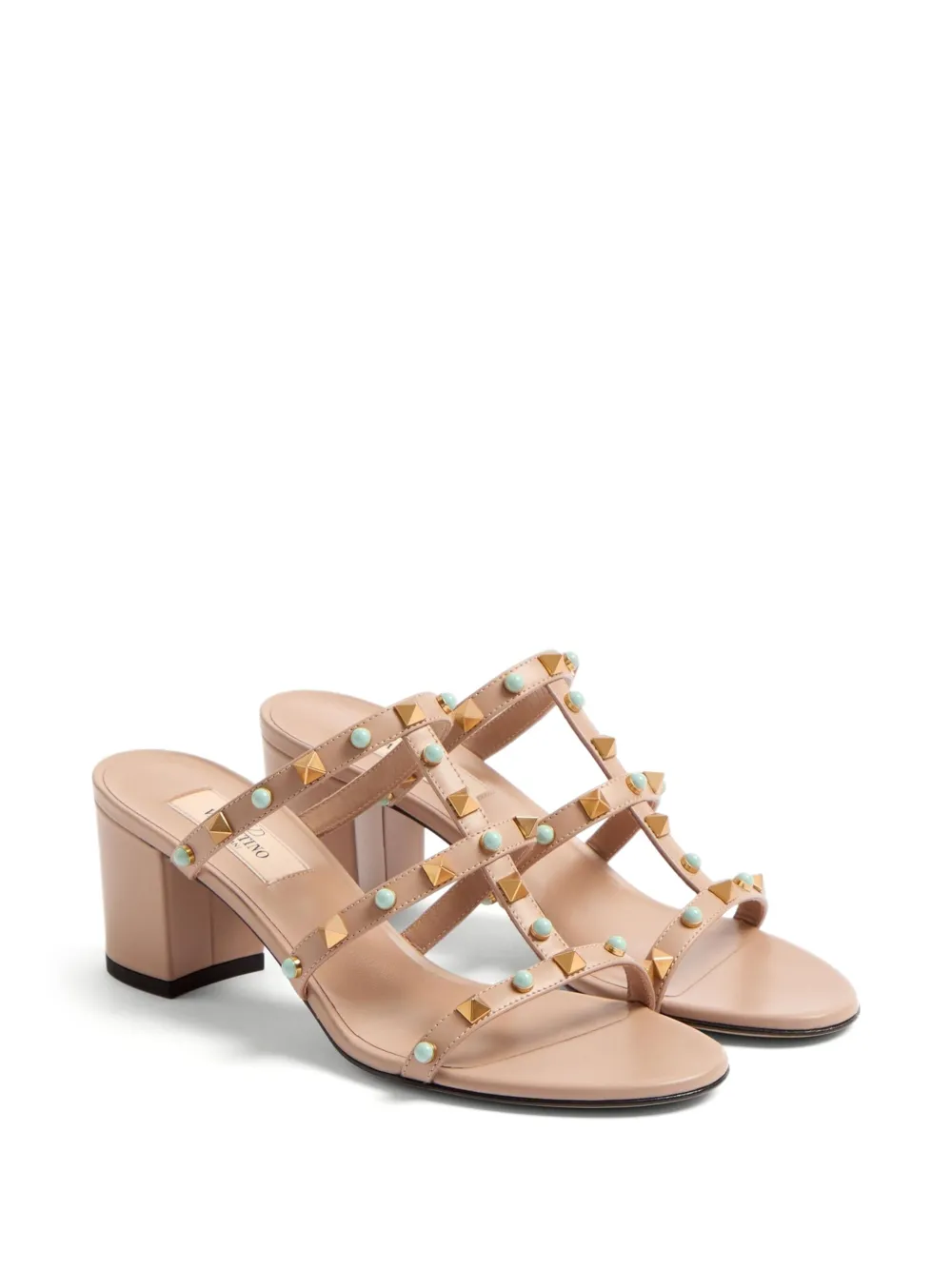 Valentino Garavani 60 mm Rockstud verfraaide sandalen Roze