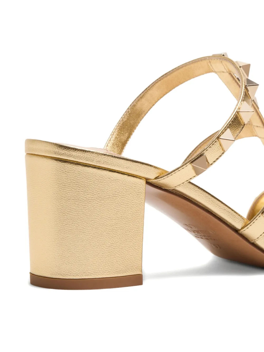 Valentino Garavani Rockstud 60mm sandalen Goud