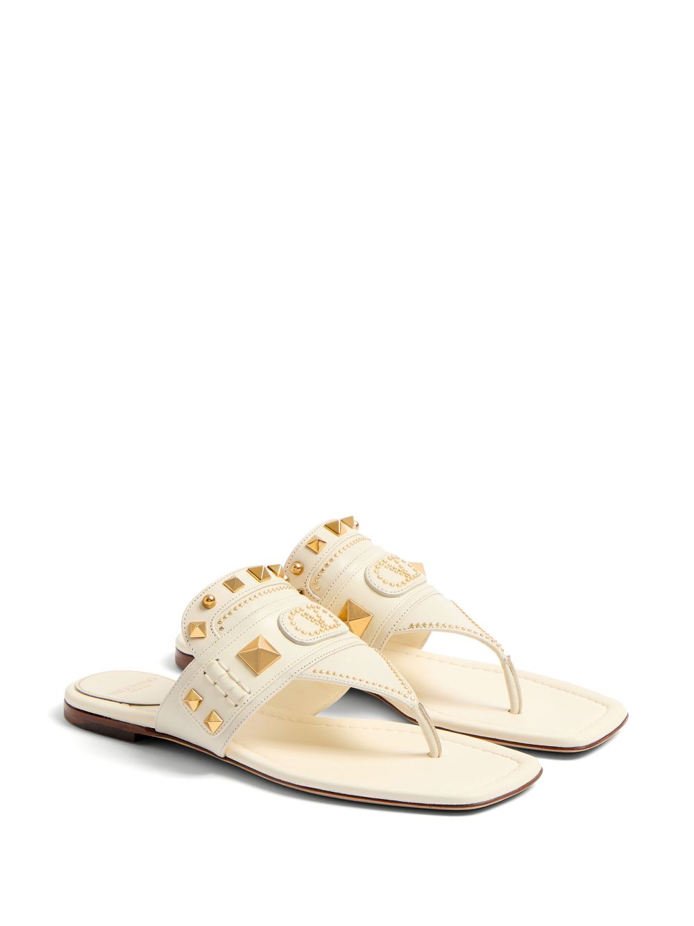 Valentino Garavani Rockstud sandalen - Wit