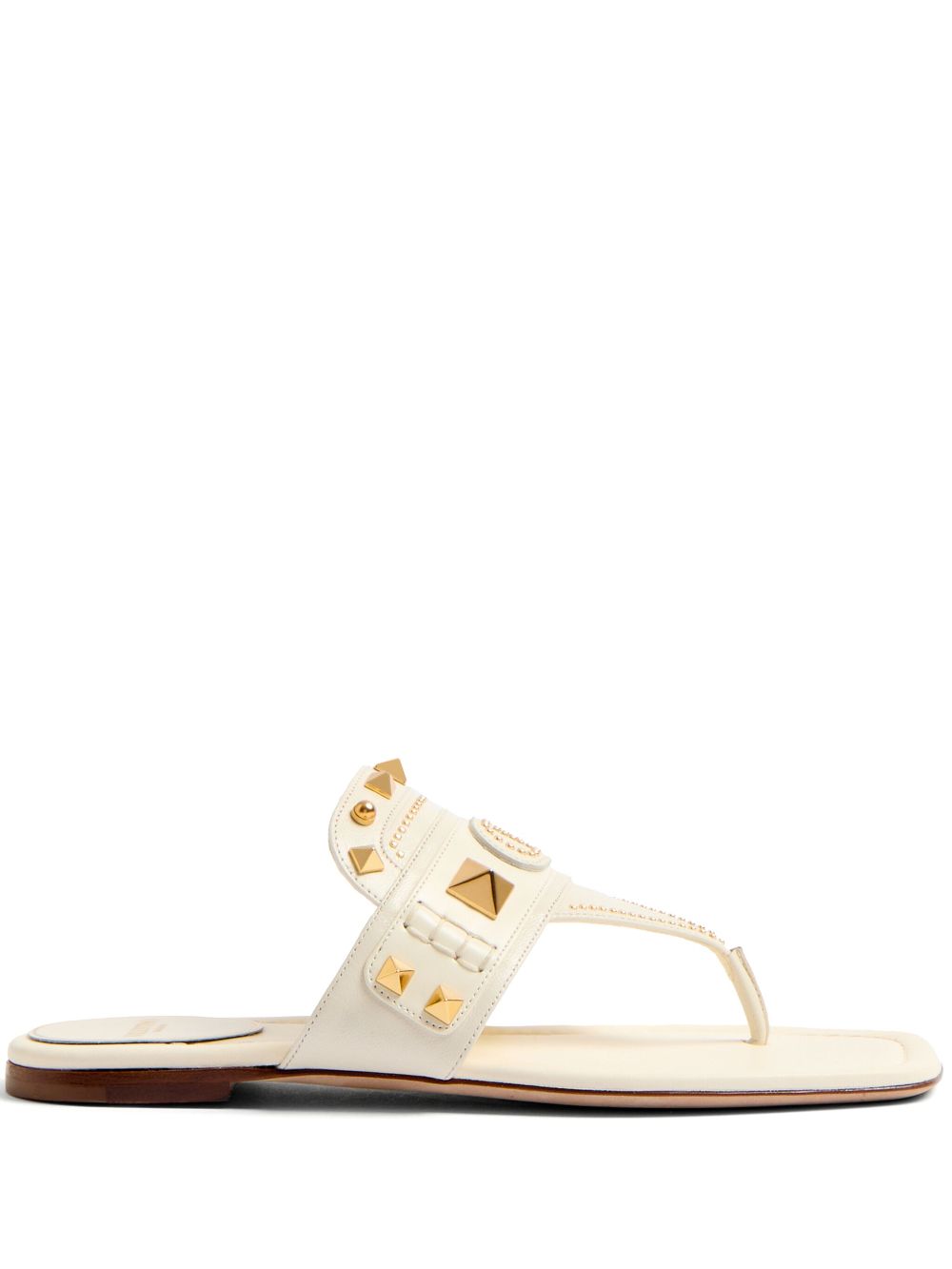 Valentino Garavani Rockstud sandalen Wit