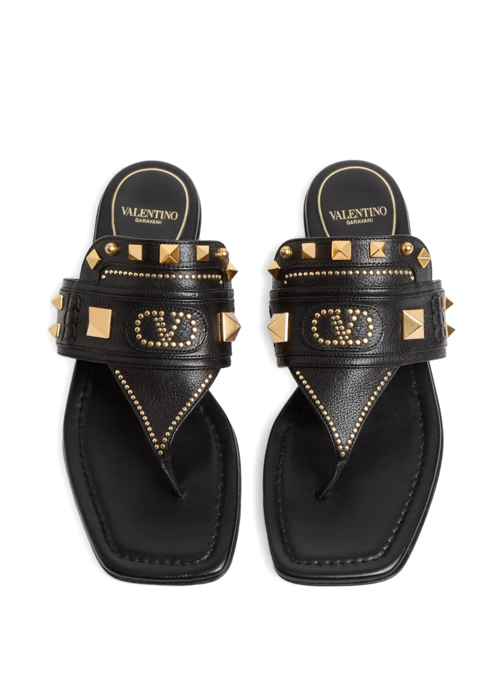 Valentino Garavani Plaster Caster sandalen met string Zwart