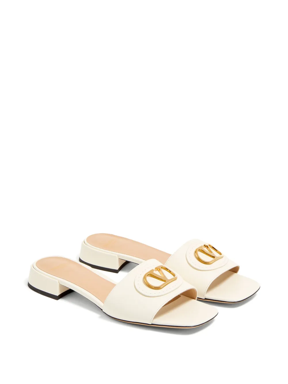 Valentino Garavani VLogo slippers - Wit