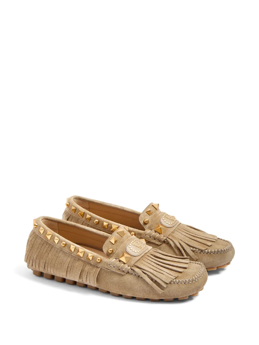 Valentino Garavani Rockstud loafers Beige