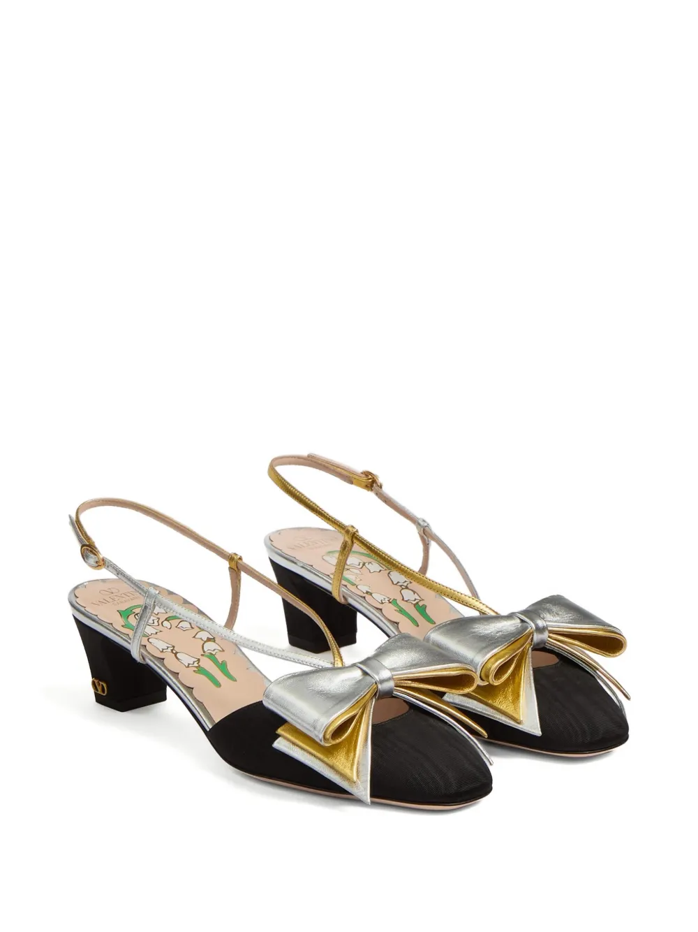 Valentino Garavani 45mm Bowow slingback pumps | Heeled Pumps | Image 2