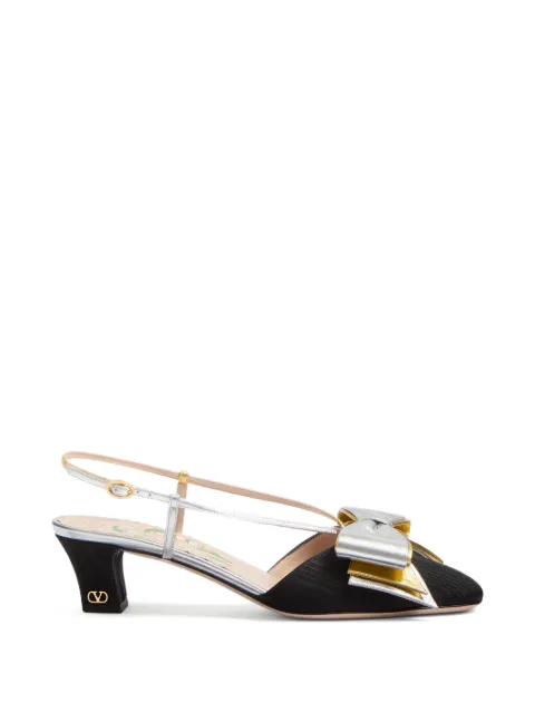 Valentino Garavani zapatos Bowow con tira posterior y tacón