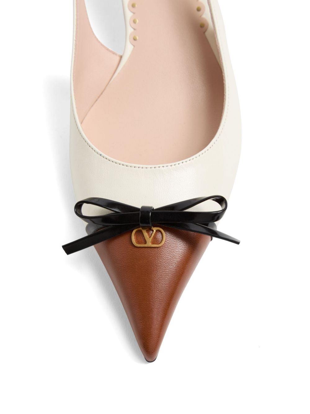 Valentino Garavani bow-detail slingback pumps White