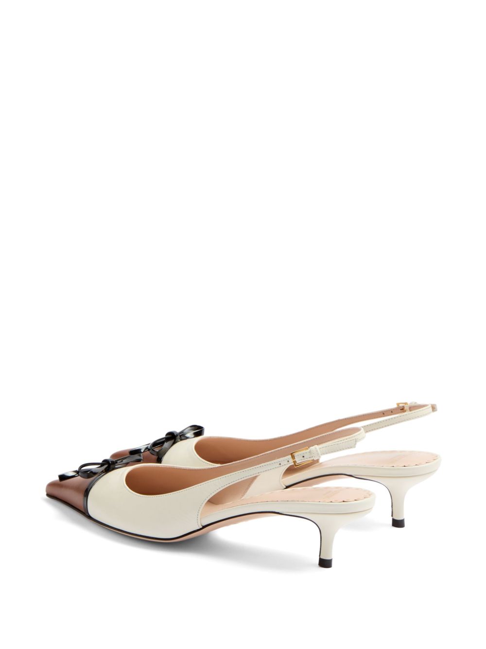 Valentino Garavani bow-detail slingback pumps White