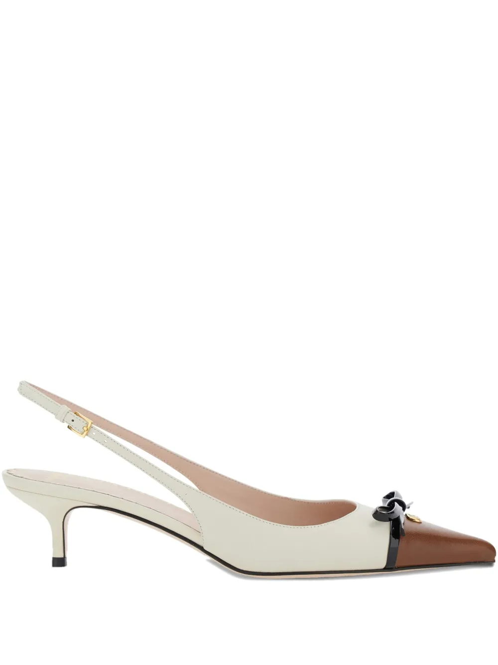 Valentino Garavani Slingback pumps met strikdetail Wit