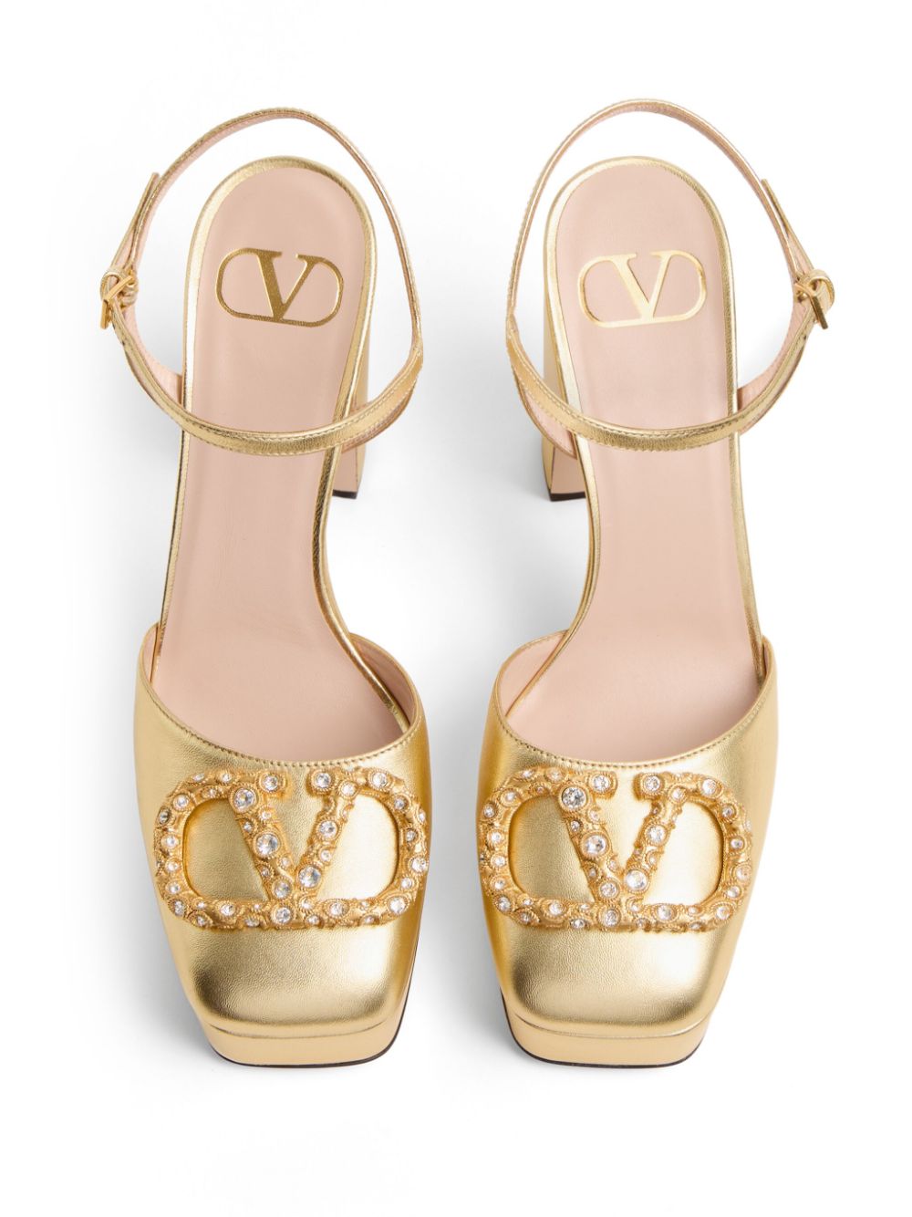 Valentino Garavani VLogo pumps Goud