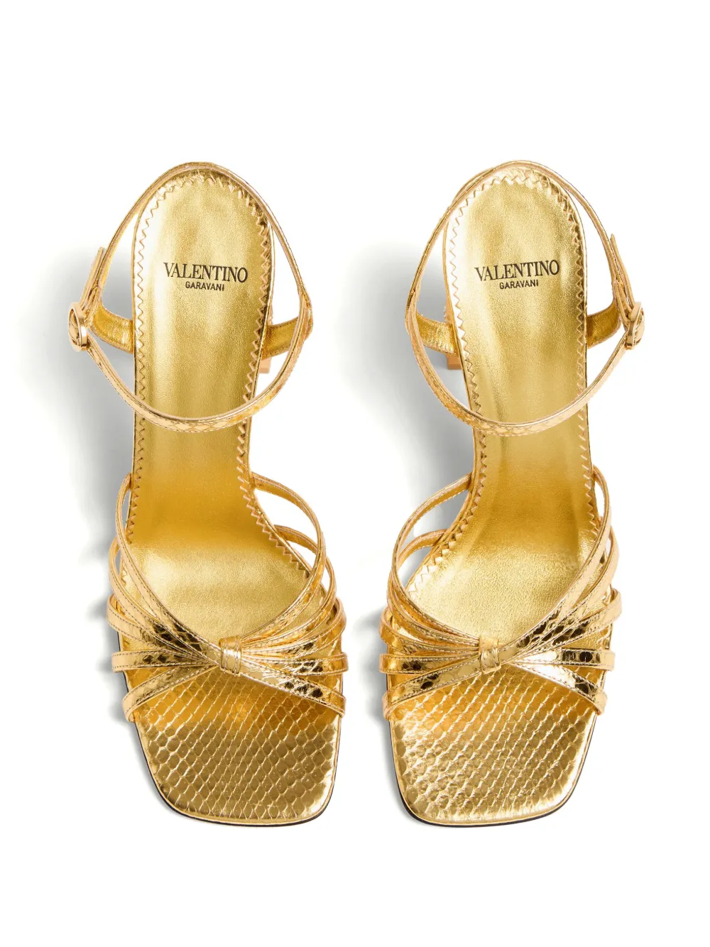 Valentino Garavani 90 mm Preshoes verfraaide sandalen Goud