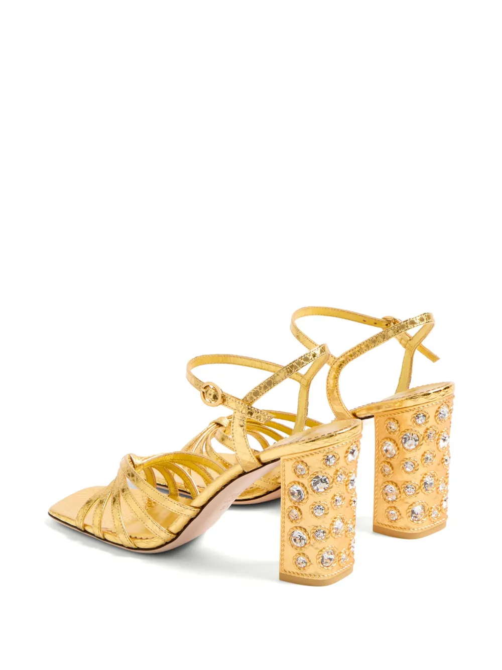 Valentino Garavani 90 mm Preshoes verfraaide sandalen Goud