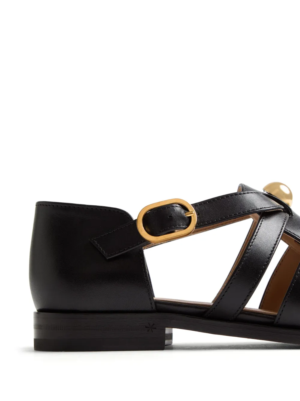 Valentino Buckle-strap Sandals In Black