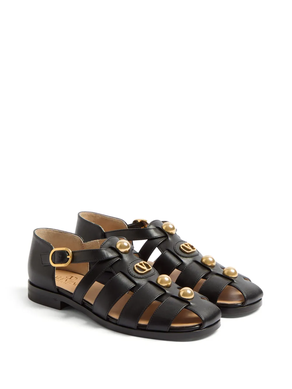 Valentino Garavani Sandalen met gespsluiting - Zwart