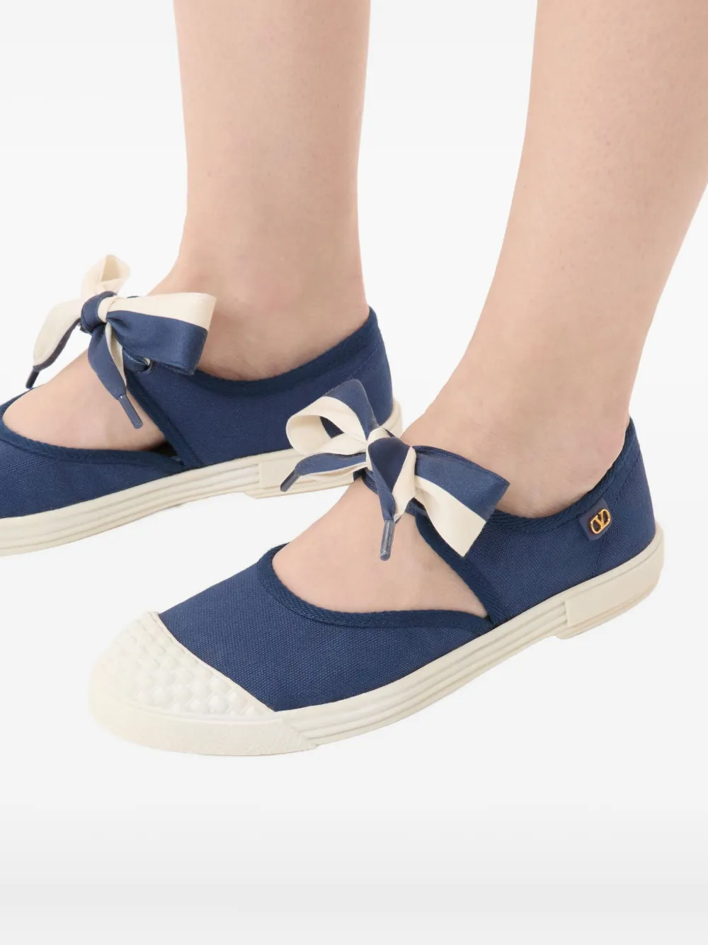 Valentino Garavani Bay By Bay Ballerina Sneakers | Blue Valentino Garavani Bay By Bay Ballerina Sneakers | Blue