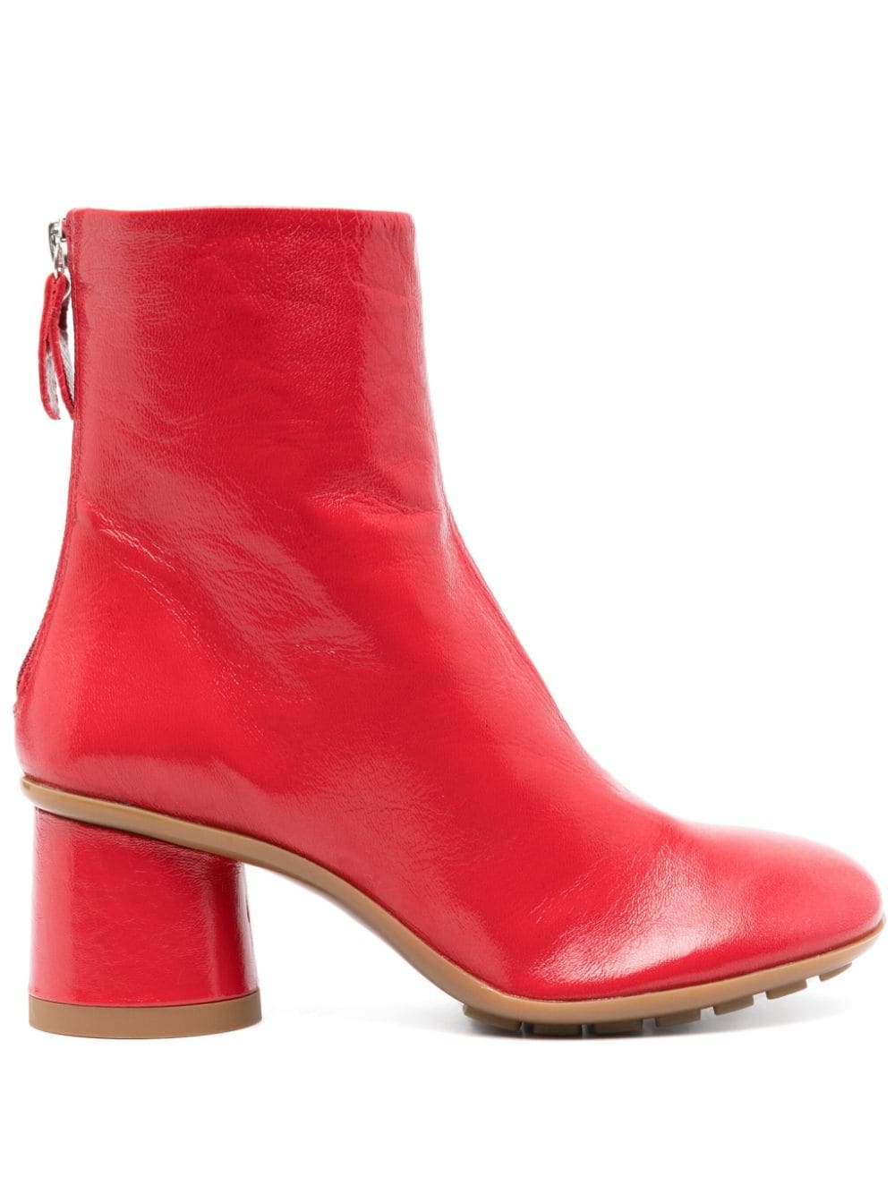 AGL 60mm Curvy ankle boots Red