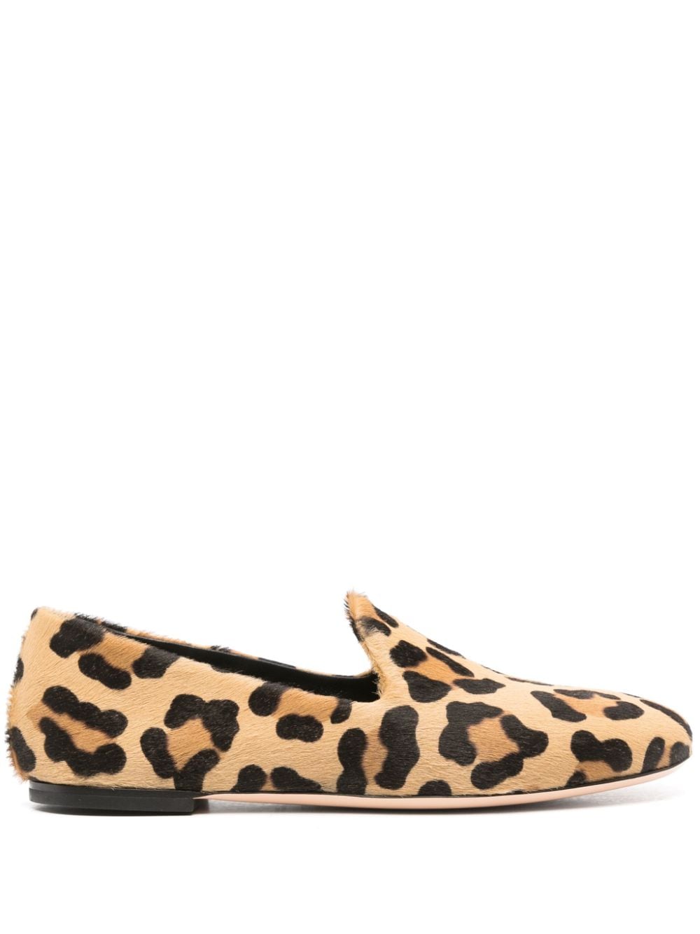 Shop Agl Attilio Giusti Leombruni Leopard-print Ballerina Shoes In Brown