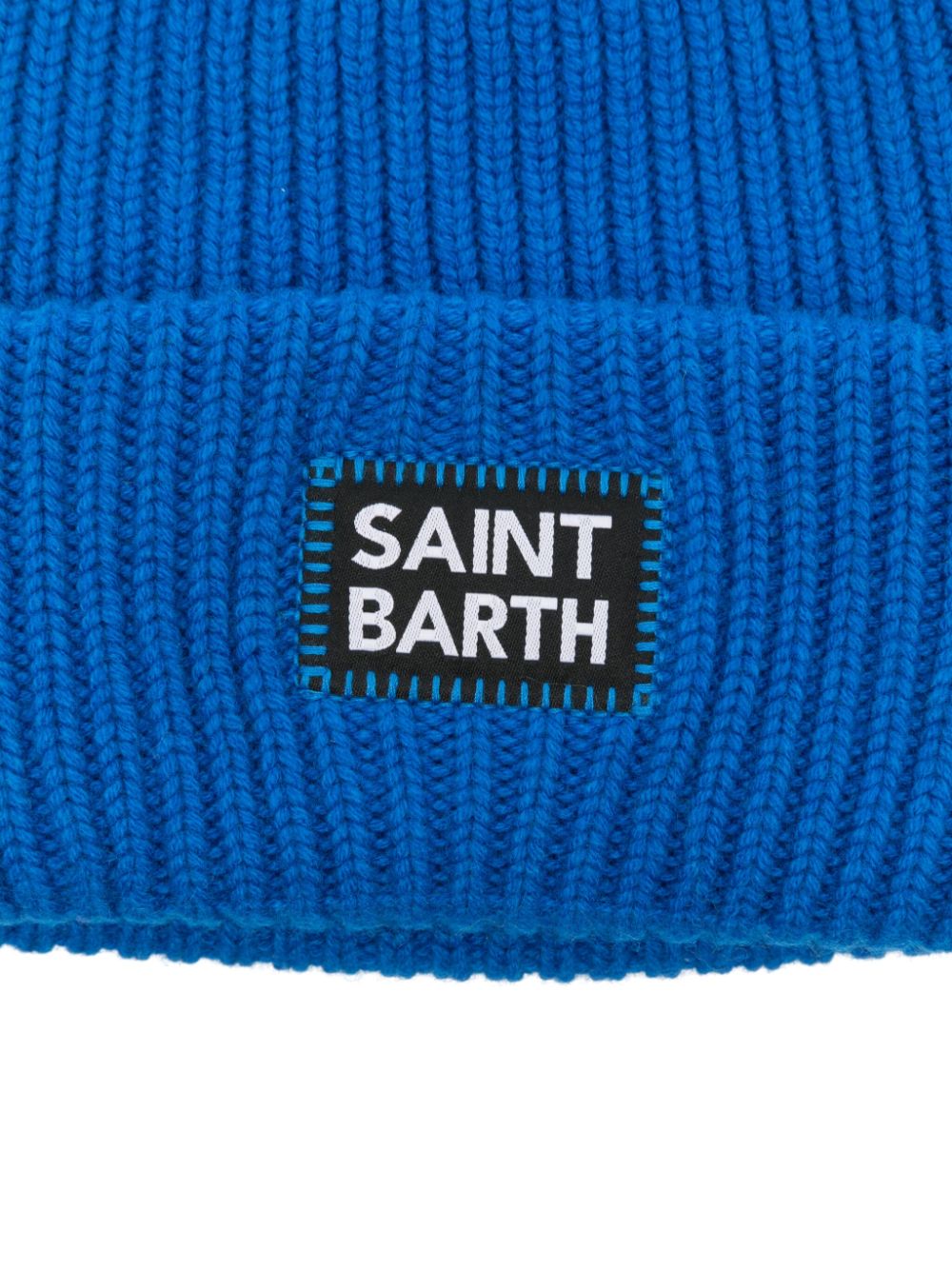 MC2 Saint Barth Kids logo-patch beanie - Blauw