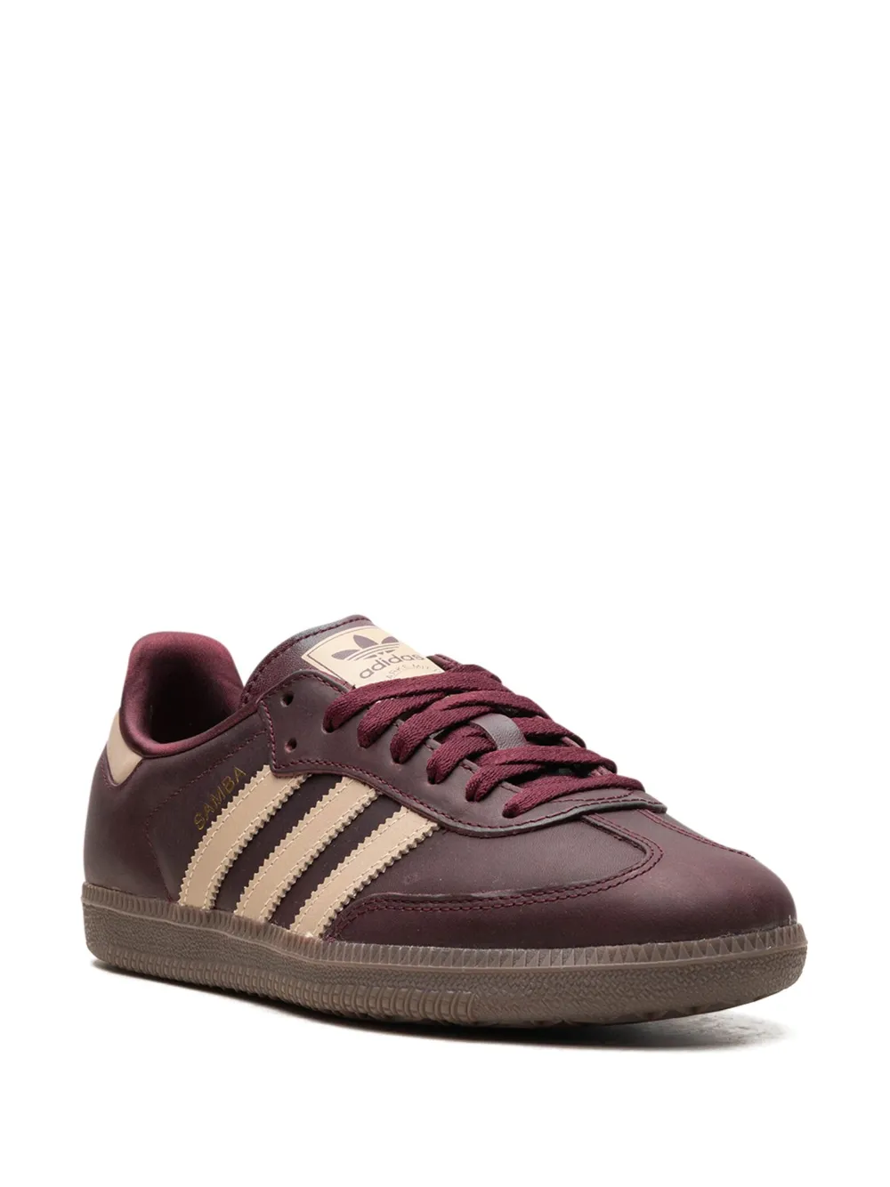 adidas Samba OG "Maroon/Crystal Sand/Gold Metallic" sneakers - Bruin