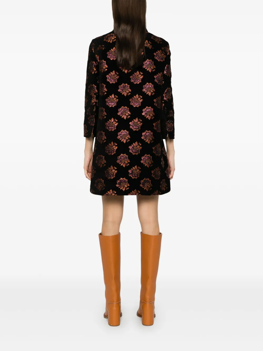 La DoubleJ Rosette mini-jurk Zwart