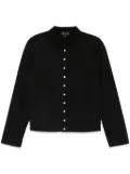 agnès b. snap cardigan - Black