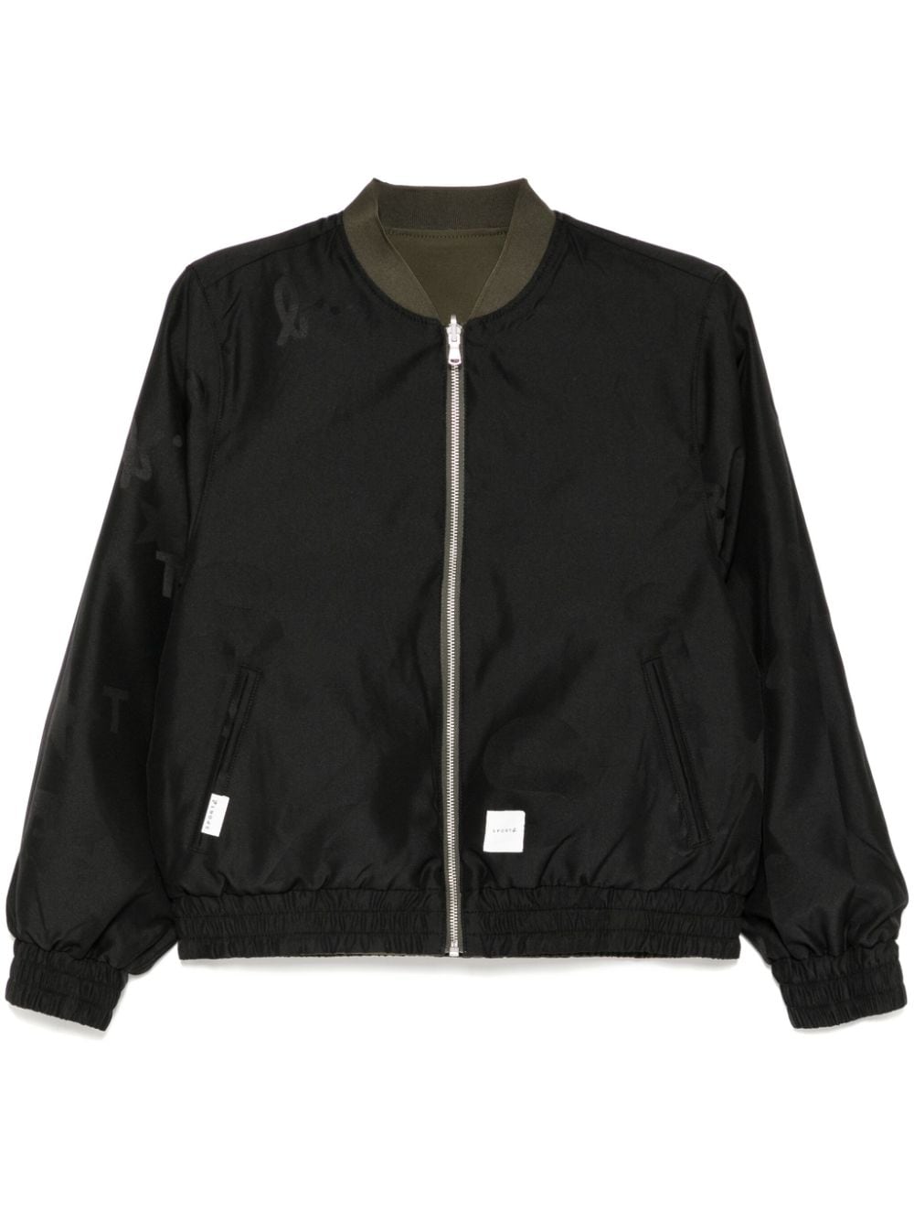 Shop Sport B. By Agnès B. Reversible Bomber Jacket In Green