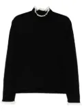 agnès b. pleat detailing knit top - Black