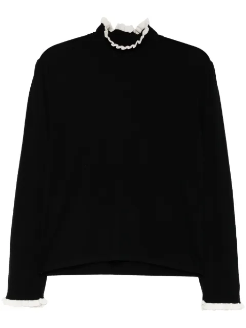 agnès b.  pleat detailing knit top