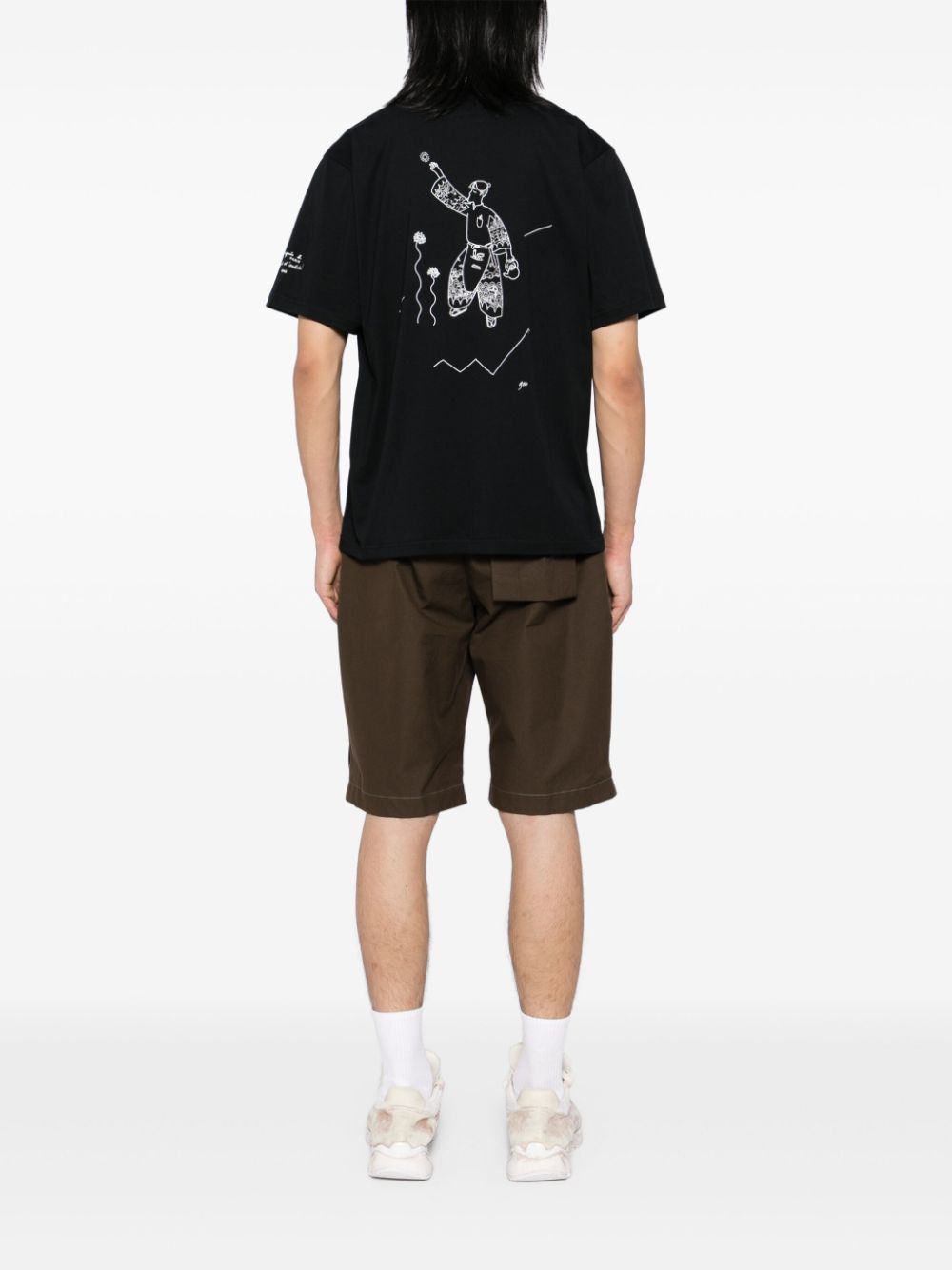 agnès b. graphic-print T-shirt - Black