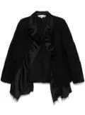 Comme Des Garçons Comme Des Garçons fringed-edge blazer - Black