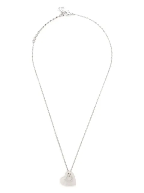 Christian Dior Pre-Owned heart logo necklace
