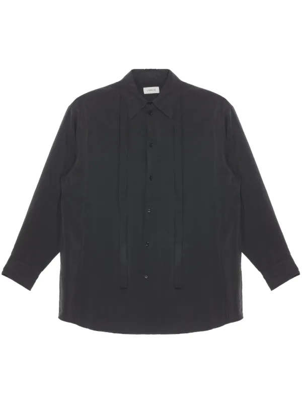 LEMAIRE タイディテール シャツ | ブラック | FARFETCH JP
