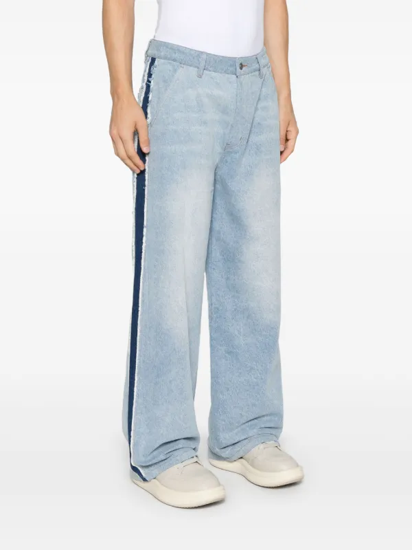 【RONRON】 R STAR PRINTED DENIM PANTS ♥2COLOR R STAR PRINTED DENIM PANTS DEEP BLUE - RONRON 론론