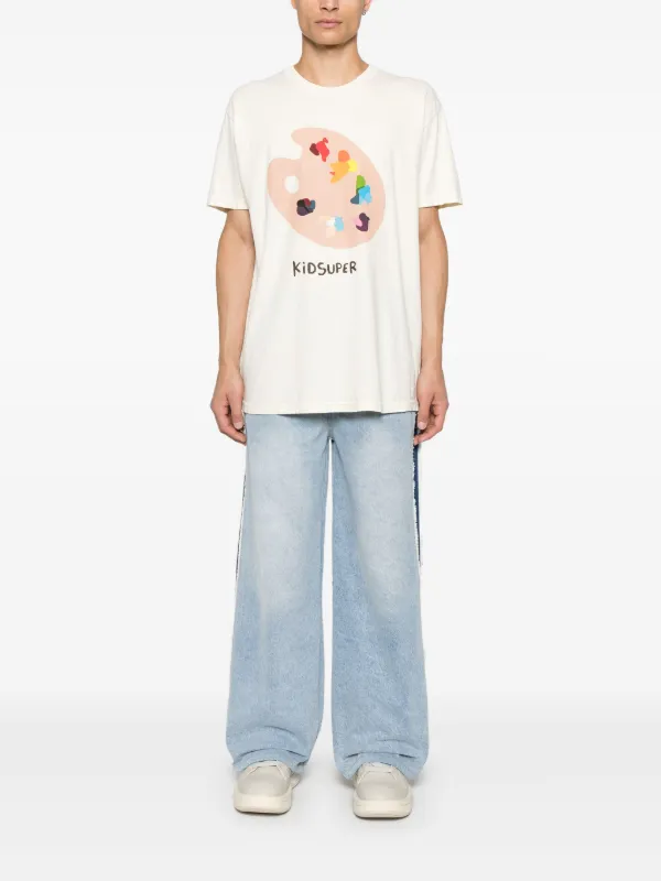 KidSuper x Ronaldinho stripe-detail Jeans | Blue | FARFETCH KidSuper x Ronaldinho stripe-detail Jeans | Blue | FARFETCH