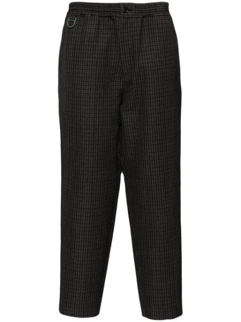 Undercover windowpane pattern cropped trousers