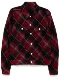 Undercover logo patch shirt jacket - Red