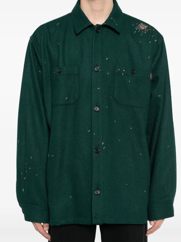 The Washed Poplin Sport Shirt in Green