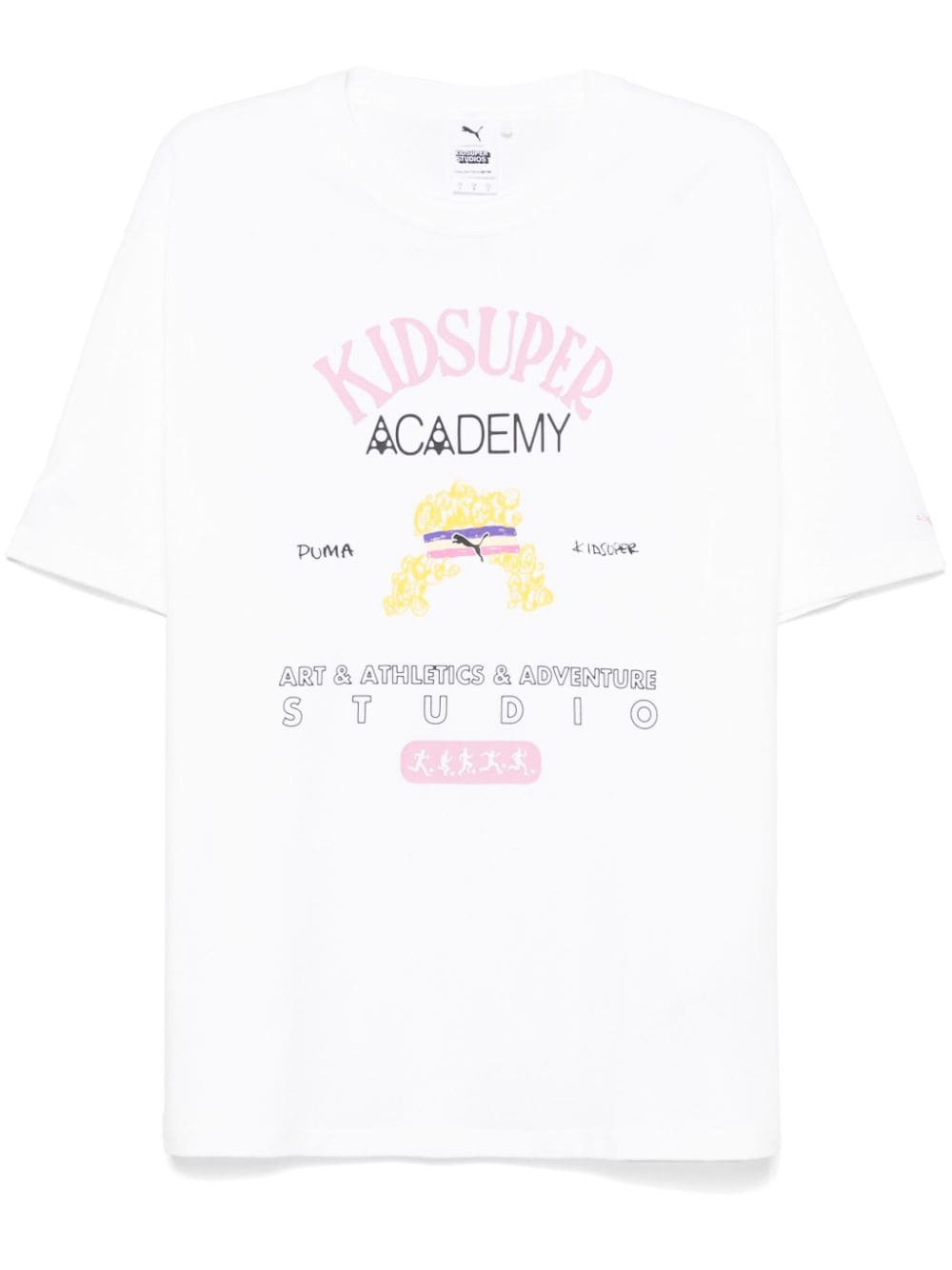 Shop Puma X Kidsuper Graphic-print T-shirt In White